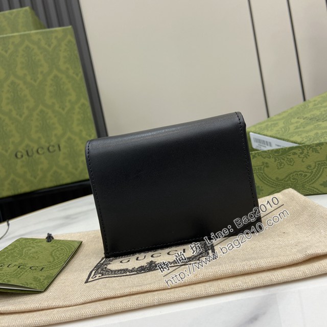 Gucci專櫃古馳最新款Marmont系列卡包零錢包卡夾 jh2486型號：790055